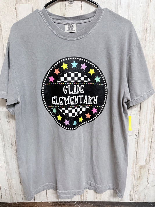 GREY COMFORT COLORS GLADE ELEMENTARY STAR TEE, LADIES L