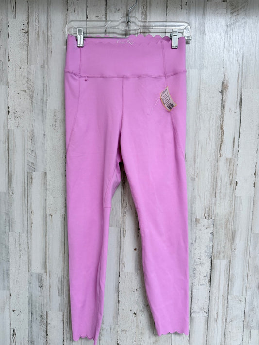 PINK JESSICA SIMPSON SCALLOP EDGE LEGGINGS, LADIES M