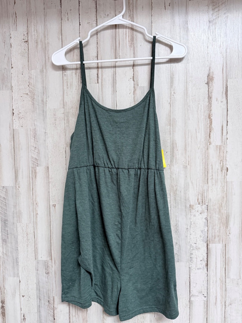 DRK GREEN SHEIN COTTON ROMPER, LADIES XL