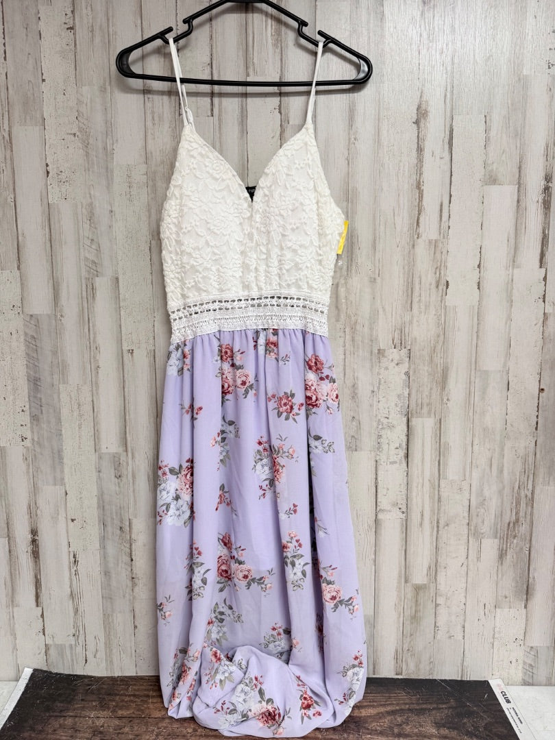 LAVENDAR RUE 21 LACE FLORAL MAXI, LADIES L