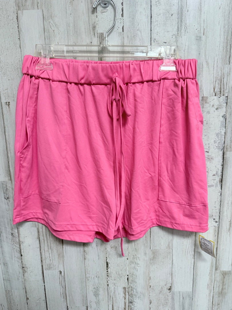 PINK  SOFT DRAWSTRING SHORTS, LADIES XL