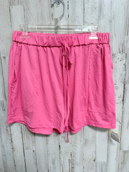 PINK  SOFT DRAWSTRING SHORTS, LADIES XL