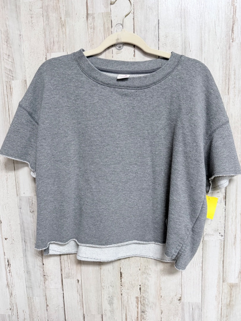 GREY SWEET TREASURES CROPPED SWEATSHIRT, LADIES S