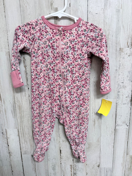 BLUSH WONDER NATION FLORAL SLEEPER, GIRLS 3/6M