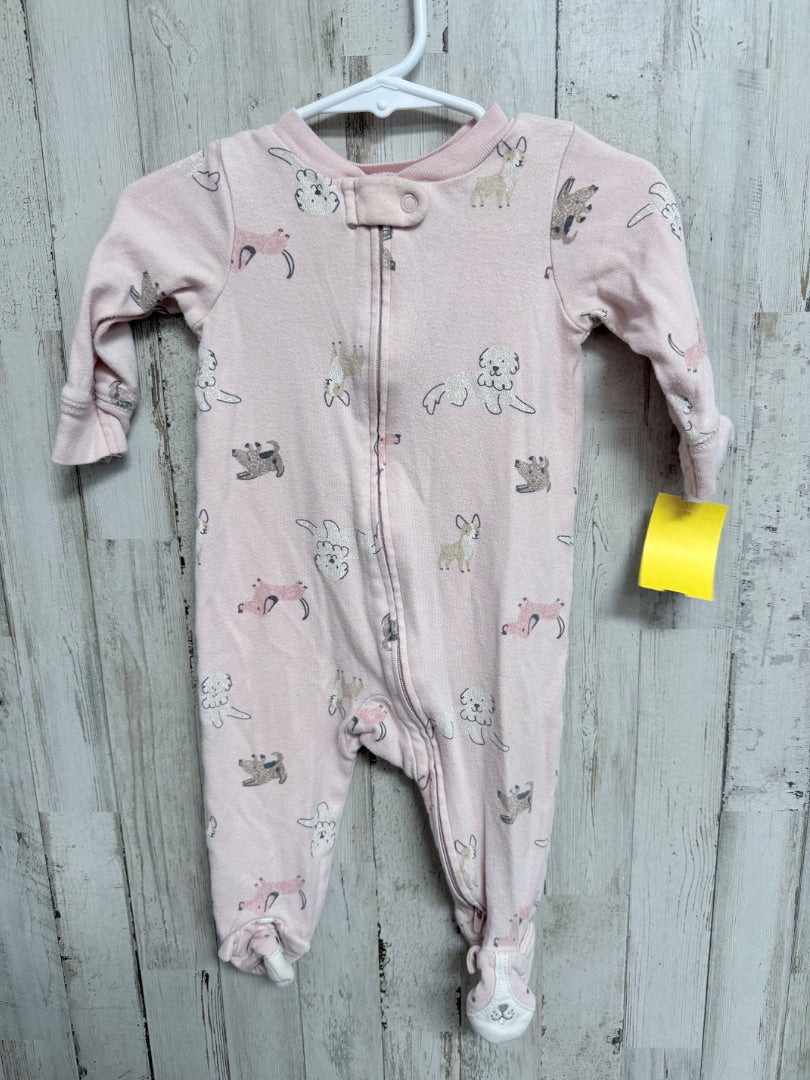 PINK CARTERS ANIMAL SLEEPER, GIRLS 6M