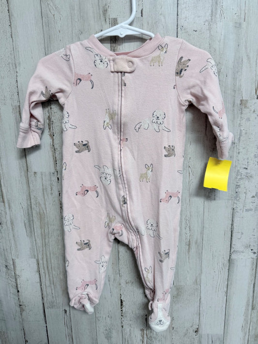 PINK CARTERS ANIMAL SLEEPER, GIRLS 6M