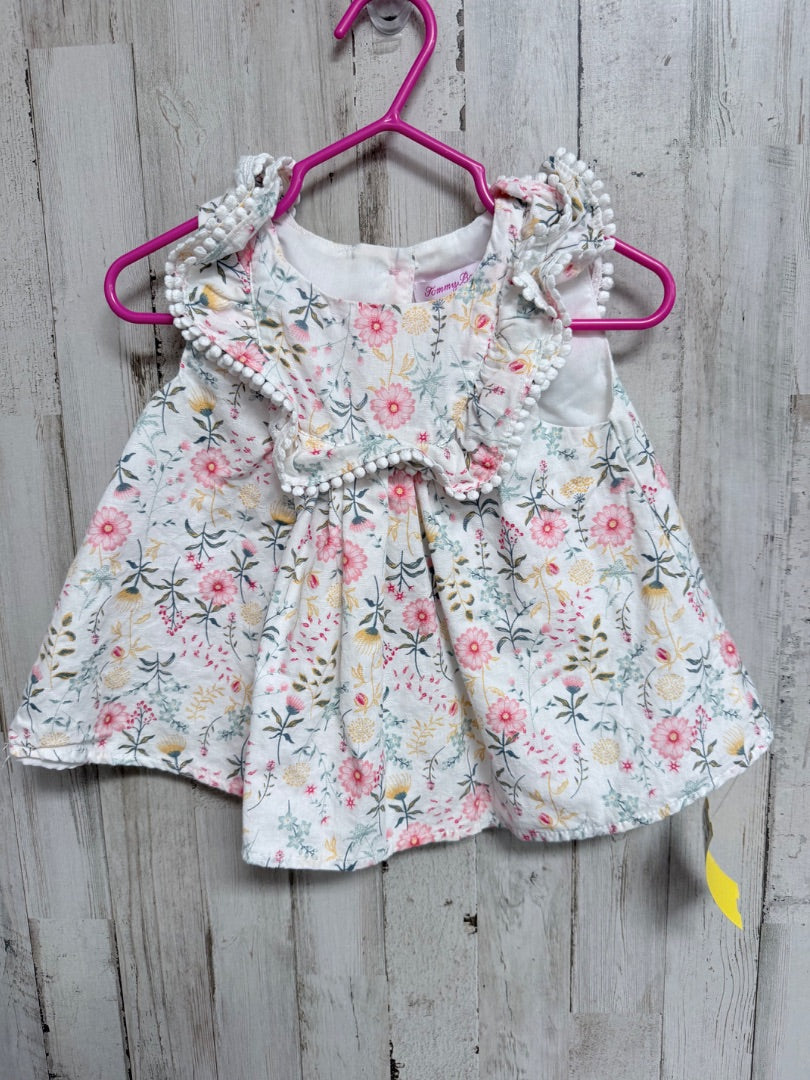 WHITE TOMMY BAHAMA FLORAL TOP, GIRLS 12M
