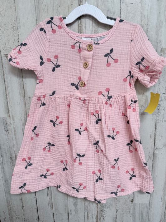 PINK MODERN MOMENTS CHERRY DRESS, GIRLS 4T