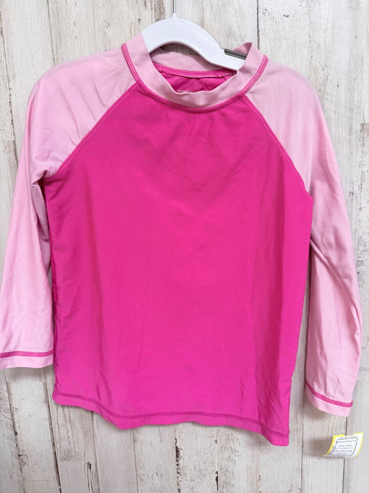 PINK MEMBERS MARK RASHGUARD SWIM TOP, GIRLS 4/5