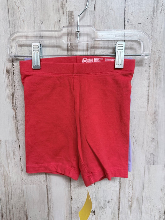 RED/PURPLE WONDER NATION 2PK BIKER SHORTS, GIRLS 4/5