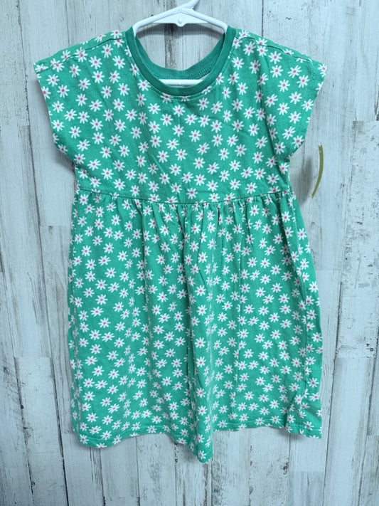 GREEN OLD NAVY FLOWER DRESS, GIRLS 4T