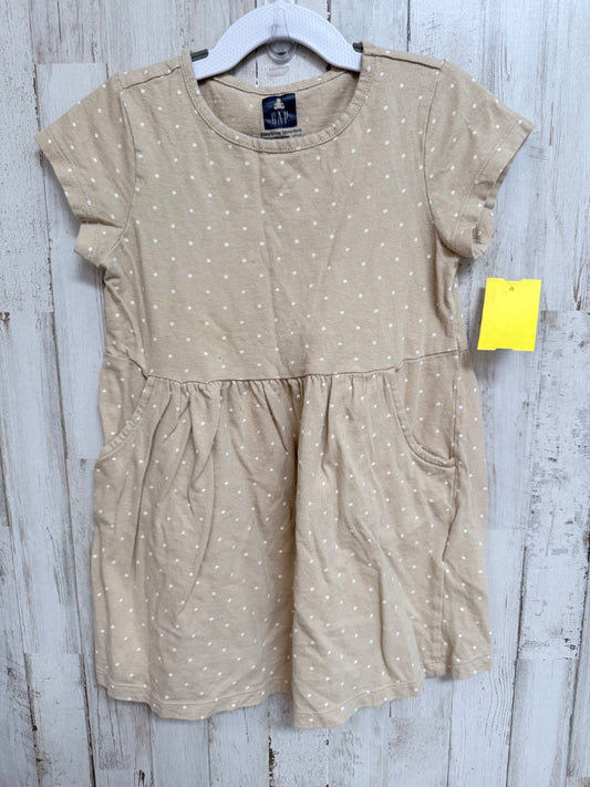 TAN GAP POLKA DOT DRESS, GIRLS 4T