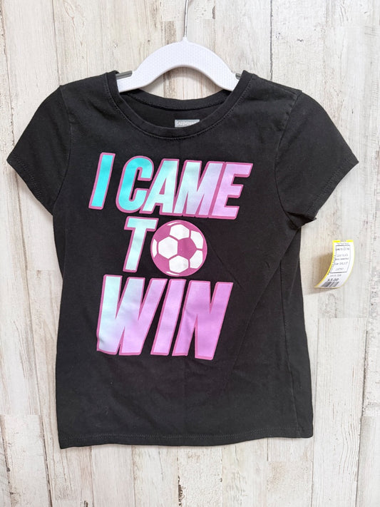 BLACK GARANIMALS CAME TO WIN TEE, GIRLS 5T