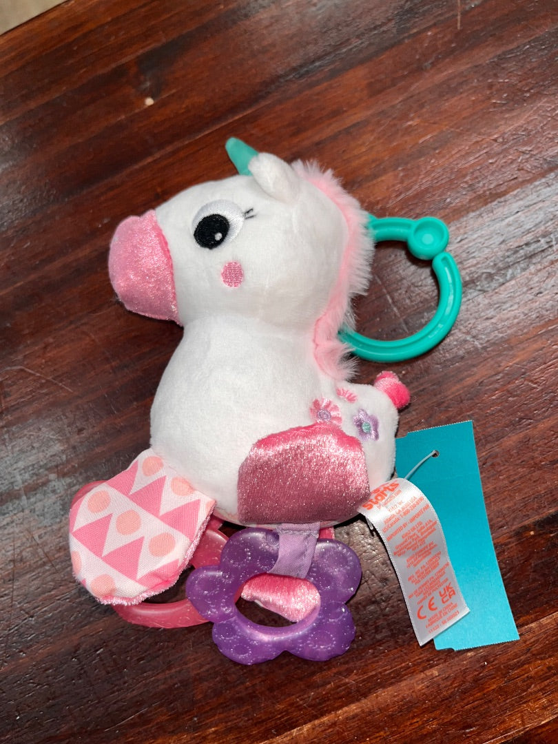 PINK BRIGHT STARTS UNICORN RATTLE TOIY