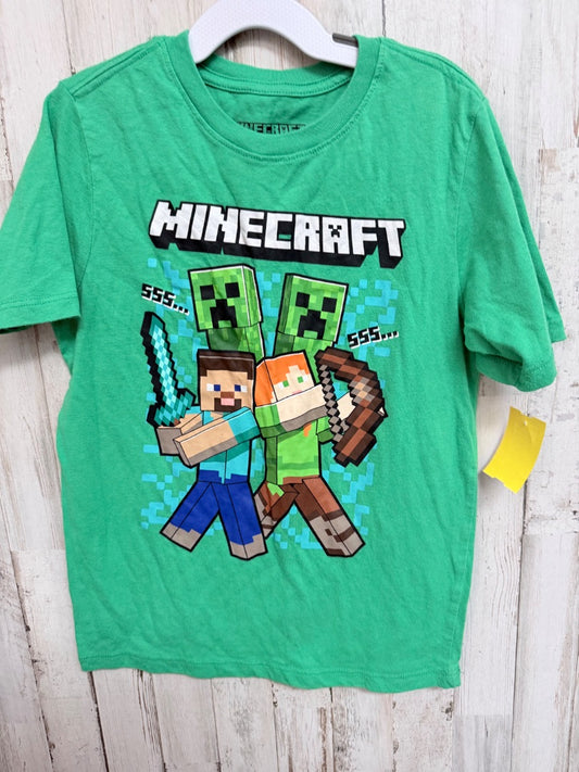 GREEN MAD ENGINE MINECRAFT TEE, BOYS 8