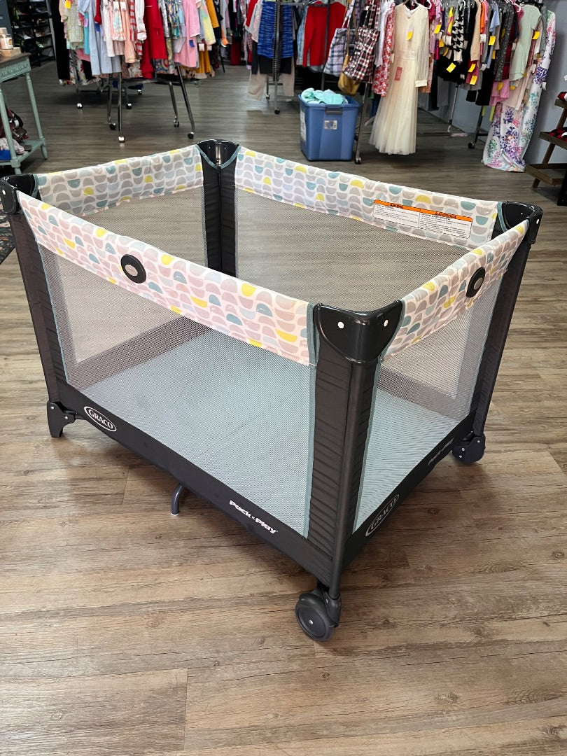 TEAL/GREY GRACO PACK N PLAY