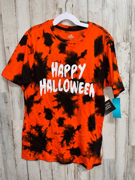 ORANGE CELEBRATE HAPPY HALLOWEEN DYE TEE, BOY 10/12