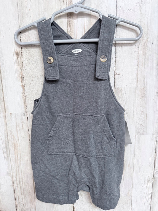 GREY OLD NAVY POCKET ROMPER, BOYS 12M