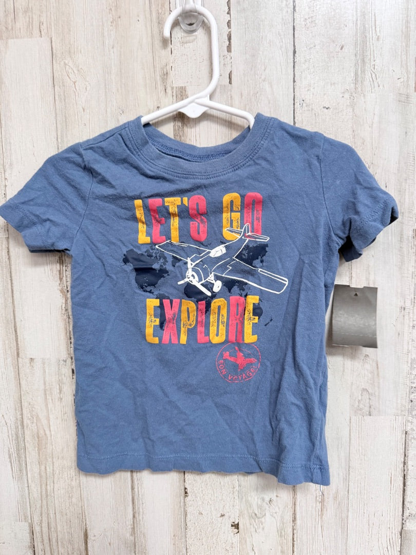 BLUE OSHKOSH EXPLORE TEE, BOYS 24M