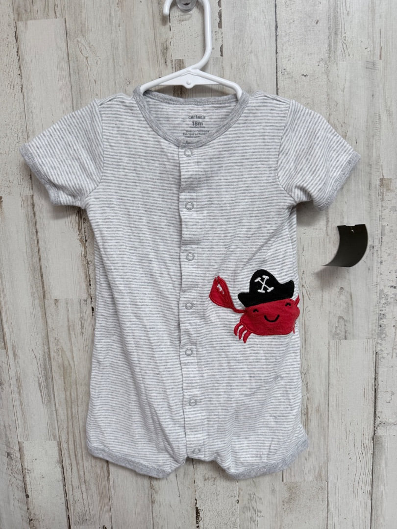 GREY CARTERS CRAB ROMPER, BOYS 18M