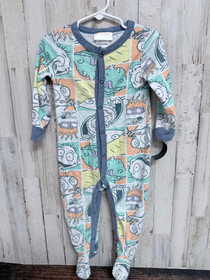 TEAL NICKELODEON RUGRATS SLEEPER, BOYS 24M
