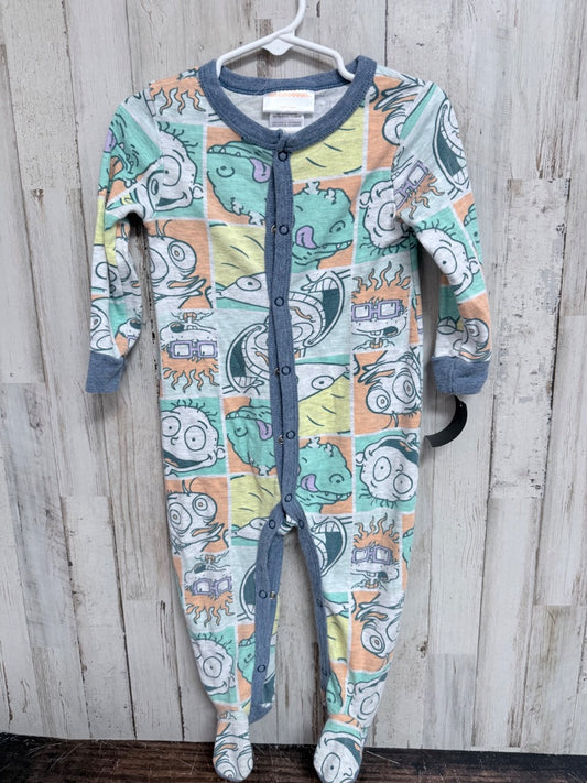 TEAL NICKELODEON RUGRATS SLEEPER, BOYS 24M