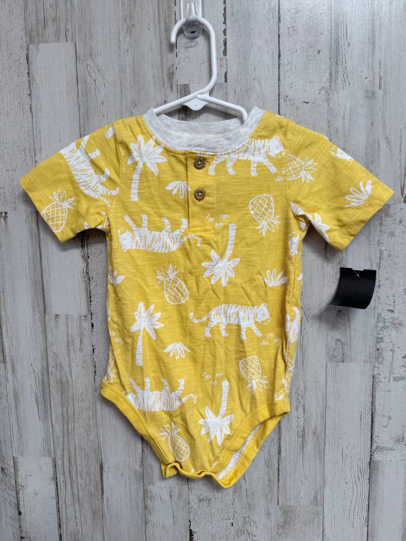 YELLOW GARANIMALS PALM ONESIE, BOYS 24M