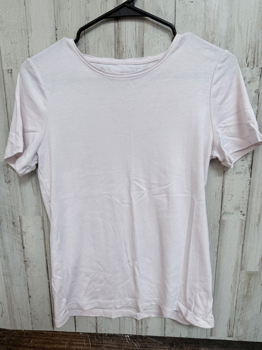 LT PINK TALBOTS SOFT COTTON TEE, LADIES M
