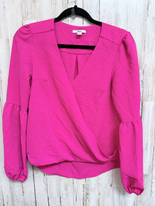 HOT PINK BAR III PUFF SLEEVE TOP, LADIES S