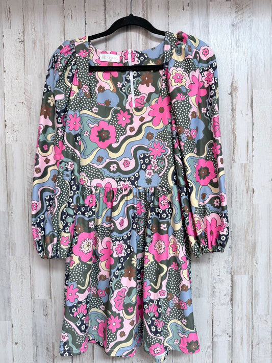 GREEN/PINK SMITH & QUINN RETRO FLORAL DRESS, LADIES S
