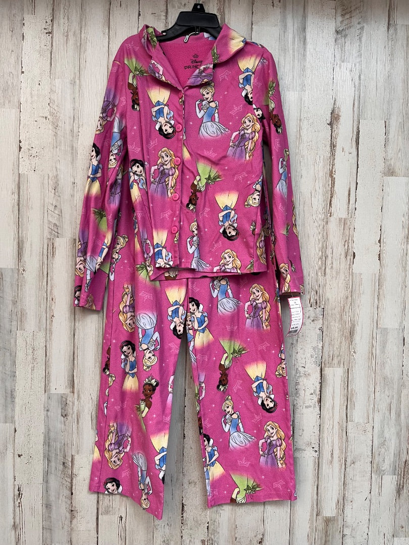 PINK DISNEY PRINCESS 2PC PJ SET, GIRL 10