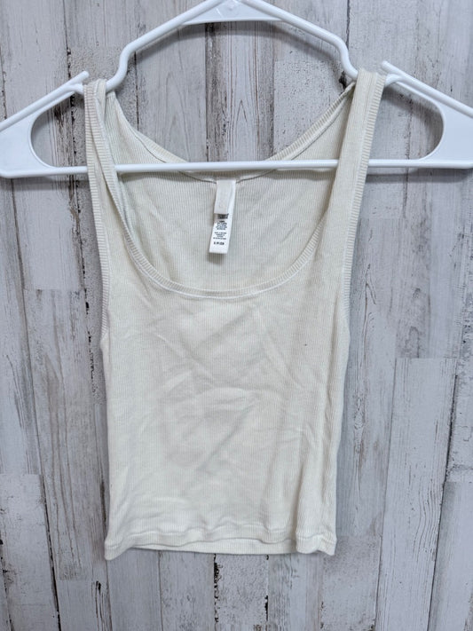 CREAM SKIMS RIBBED CROPPED TANK, LADIES S