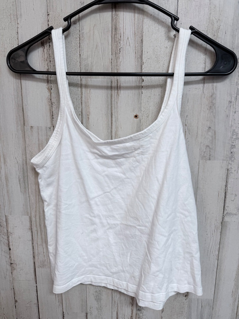 WHITE REFORMATION CROP COTTON TANK, LADIES S
