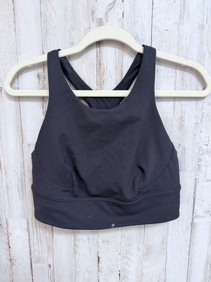 BLACK LULULEMON SZ10 SPORTS TANK/BRA, LADIES L
