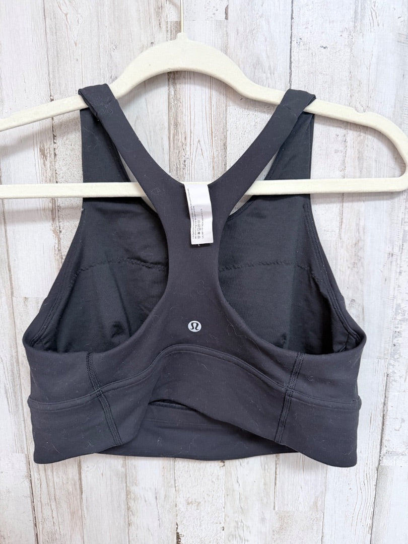 BLACK LULULEMON SZ10 SPORTS TANK/BRA, LADIES L