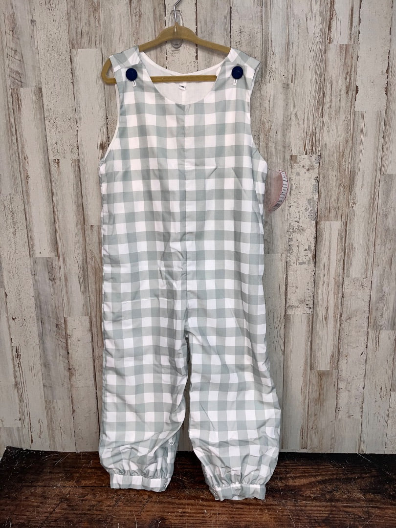 SAGE BOUTIQUE GINGHAM ROMPER, BOY 4T