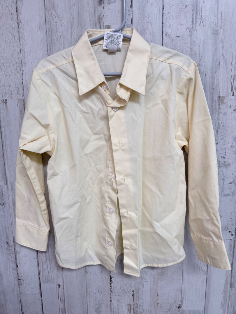 YELLOW  BUTTON UP, BOYS 6