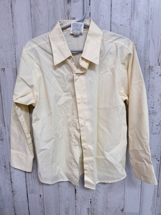 YELLOW  BUTTON UP, BOYS 6