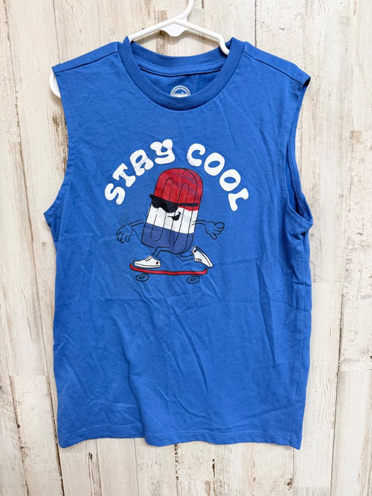 BLUE WONDER NATION STAY COOL TANK, BOYS 8