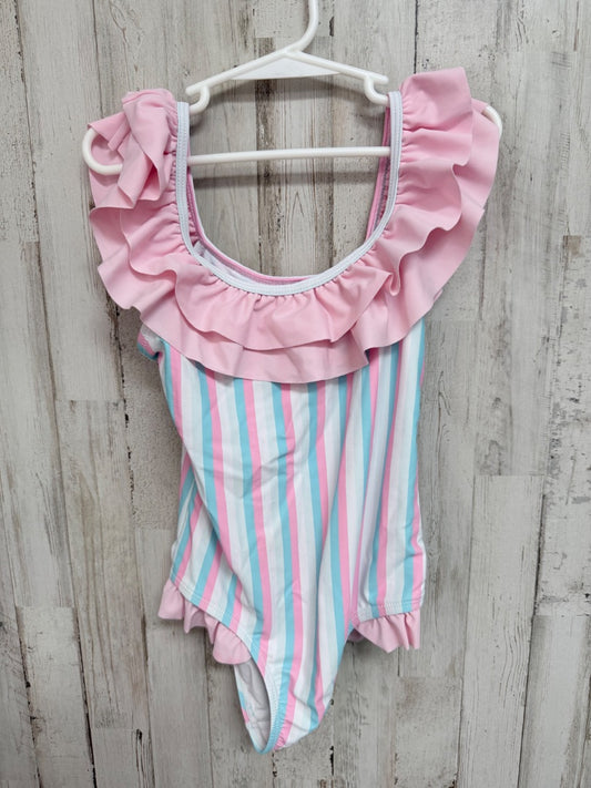 PINK/BLUE SHEIN STRIPE SWIM, GIRLS 5
