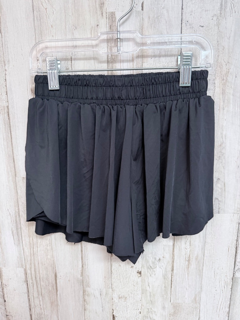 BLACK LULU DUPE FLUTTER SHORTS, GIRLS 6