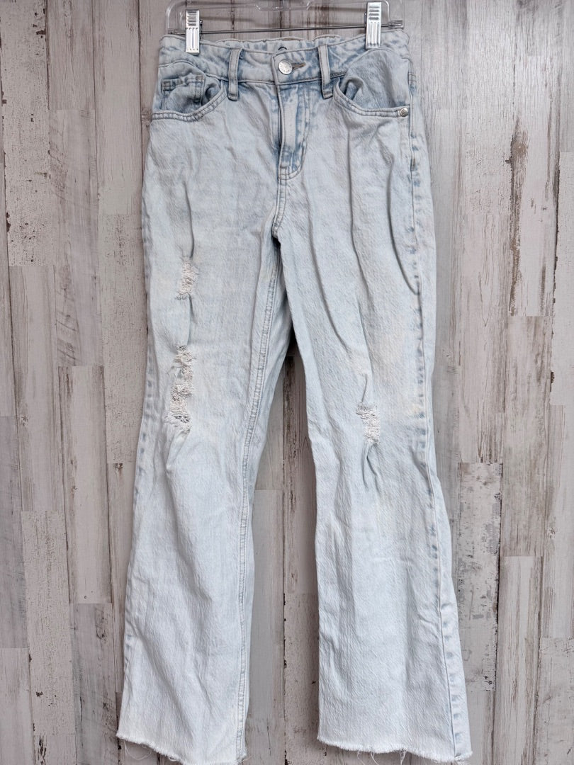 DENIM CAT & JACK DISTRESS MOM JEANS, GIRLS 10