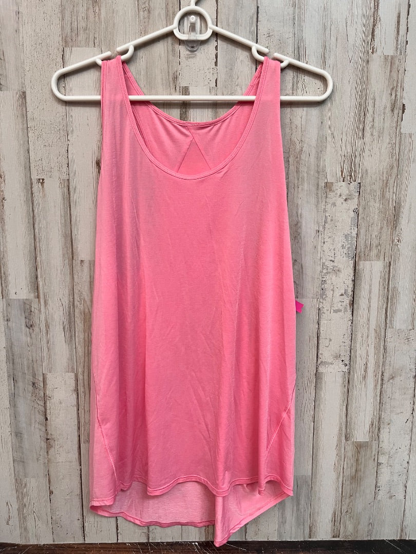 PINK LULULEMON RACERBACK TANK, LADIES L
