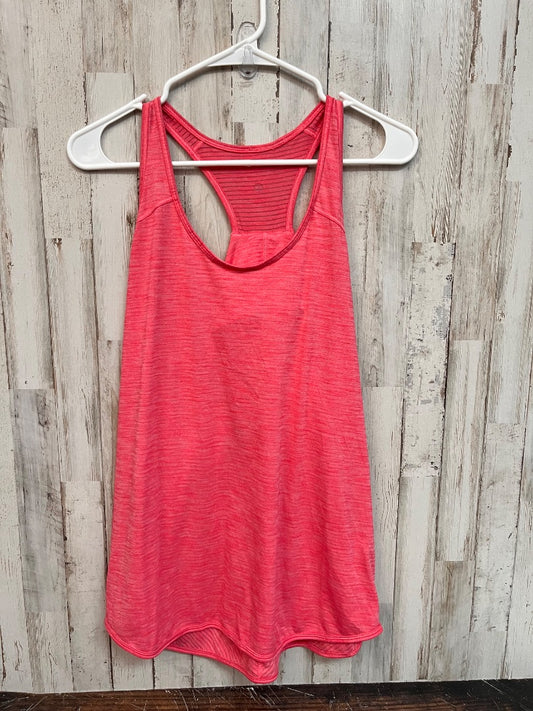 PINK WITH STRIPES LULULEMON RACERBACK TANK, LADIES L