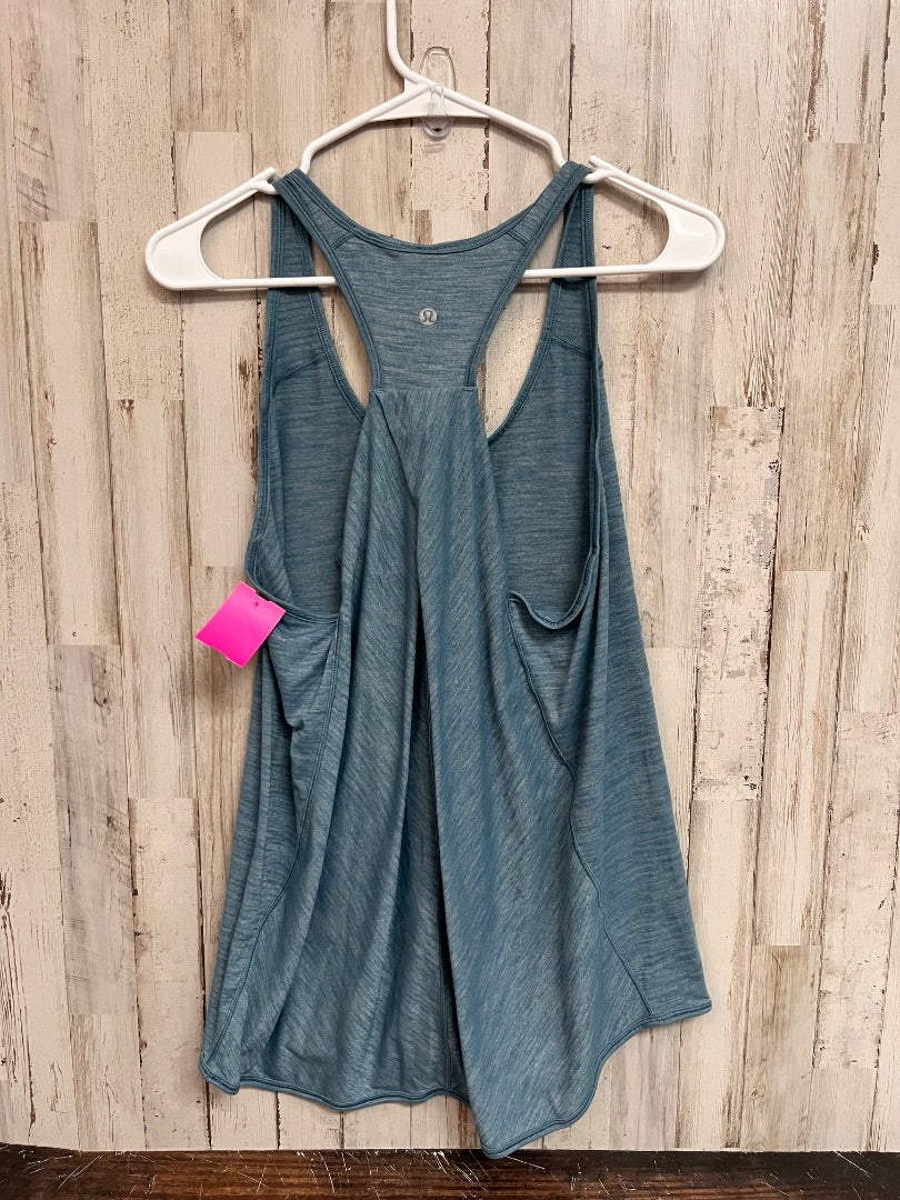 HEATHER BLUE LULULEMON RACERBACK TANK, LADIES L