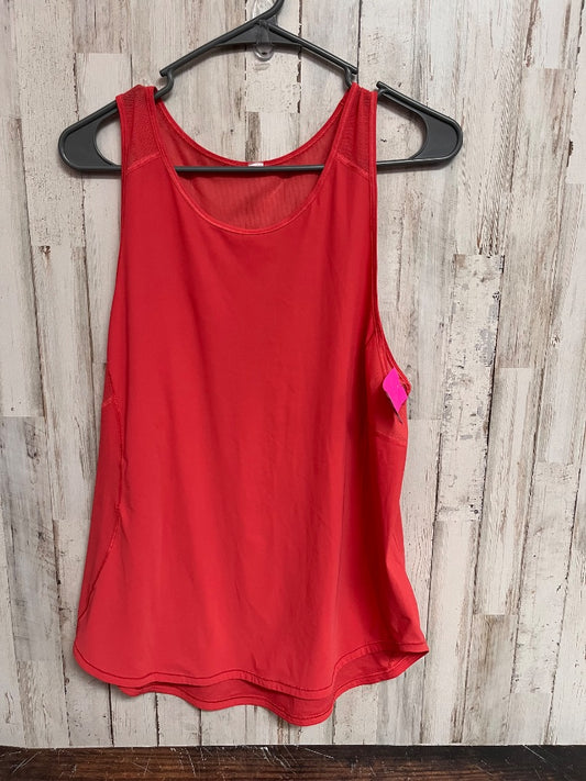 CORAL LULULEMON MESH BACK TANK, LADIES L