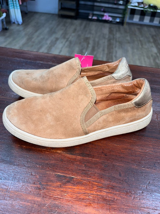 TAN UGG SUEDE SLIP ON SNEAKERS, SHOES A5