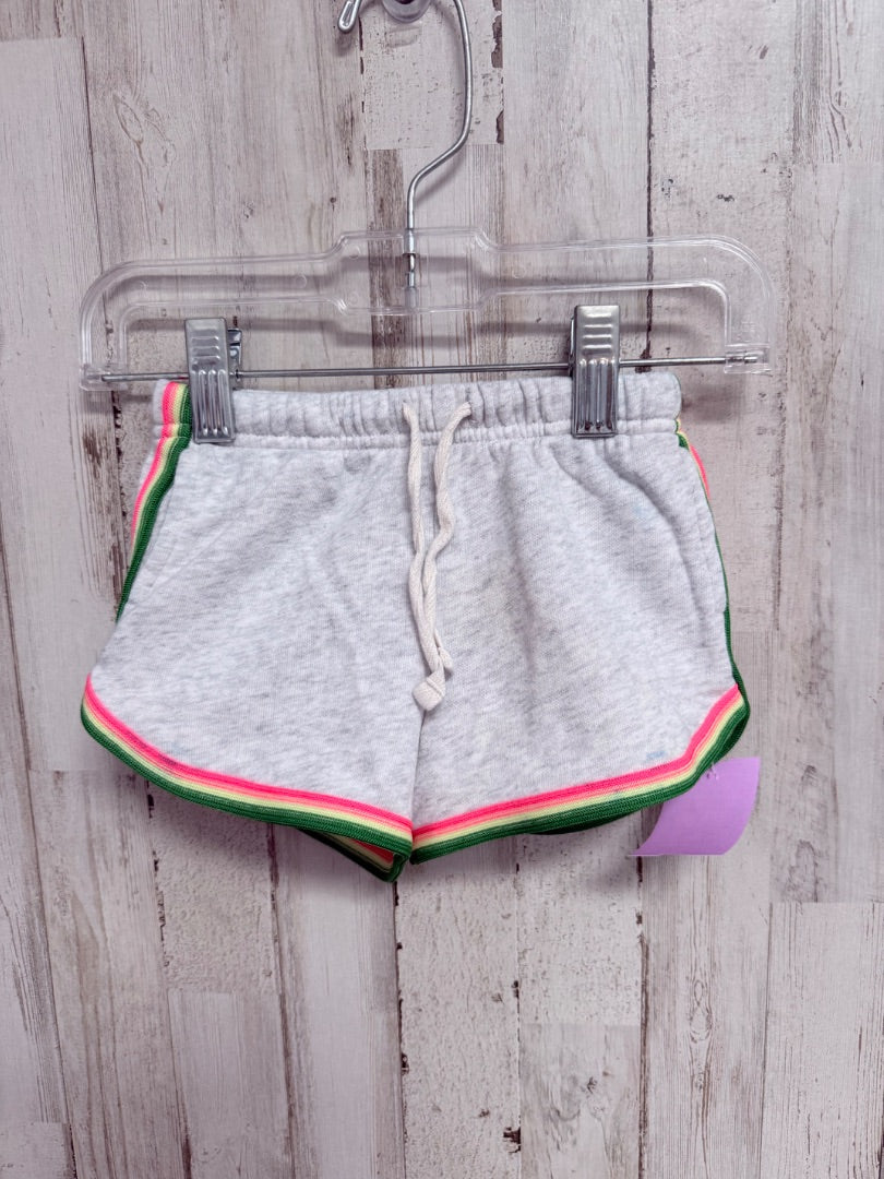 GREY OLD NAVY STRIPE LINED SHORTS, GIRLS 18/24M