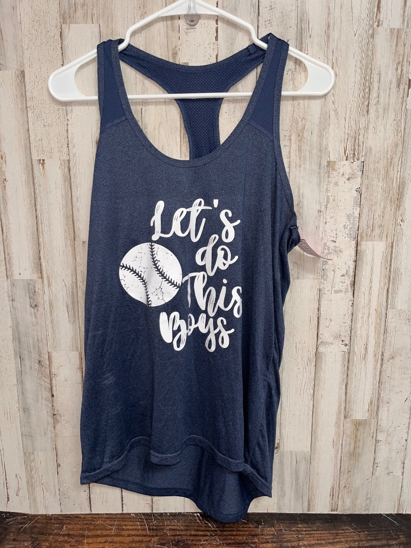 NAVY XERSION LETS DO THIS BOYS TANK, LADIES M