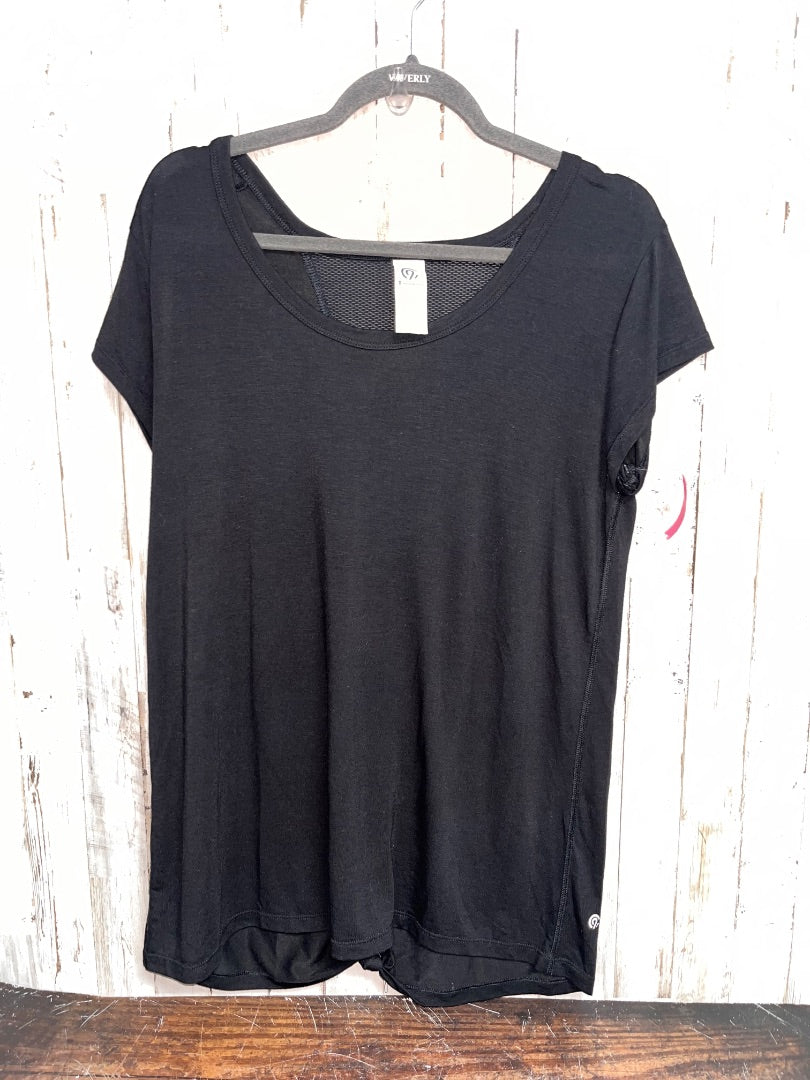 BLACK CHAMPION MESH BACK ATHLETIC TEE, LADIES L